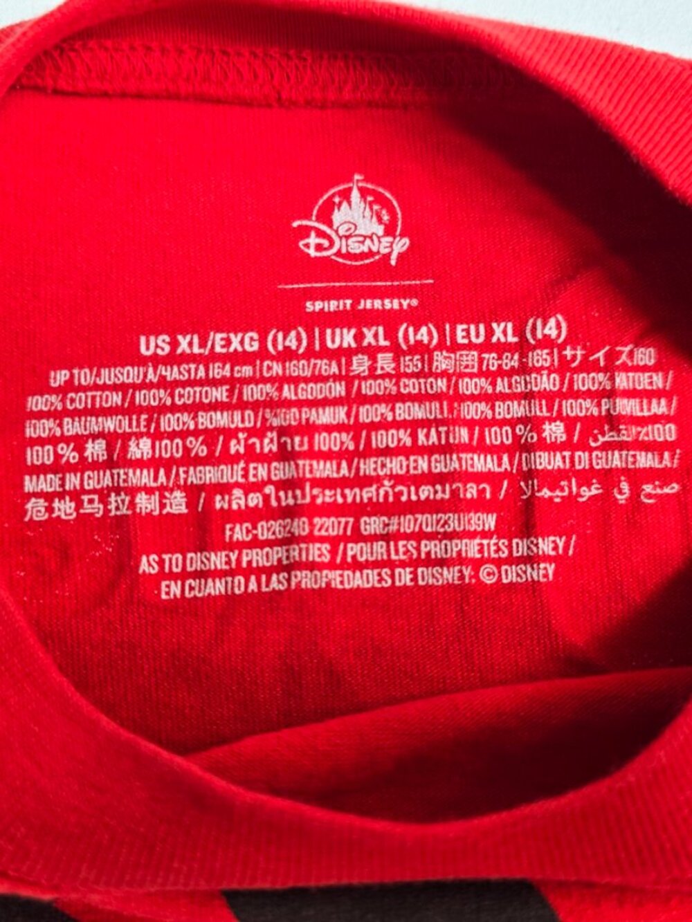 Disneyland Minnie Mouse & Daisy Duck Red Spirit Jersey Youth XL 14 Disney - Picture 2 of 8